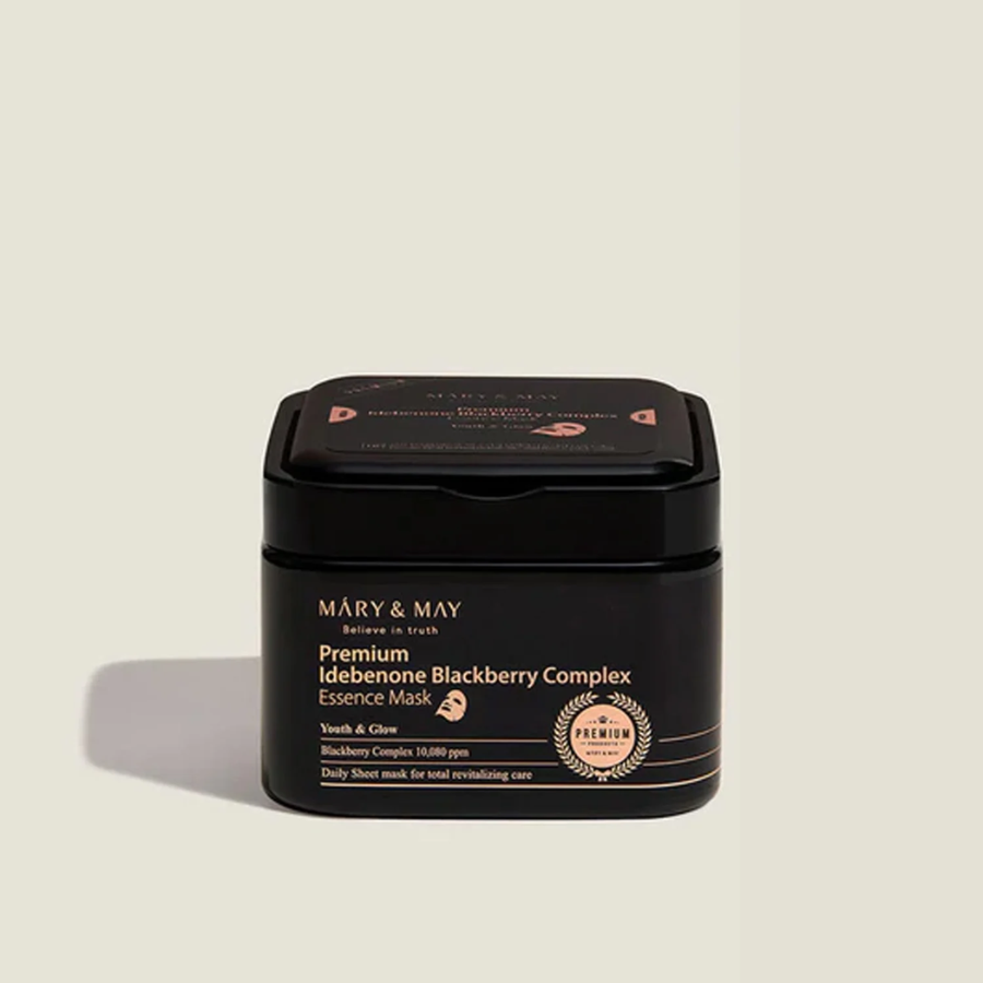 [MARY&MAY] Premium Idebenone Blackberry Complex Essence Mask (20 pz)