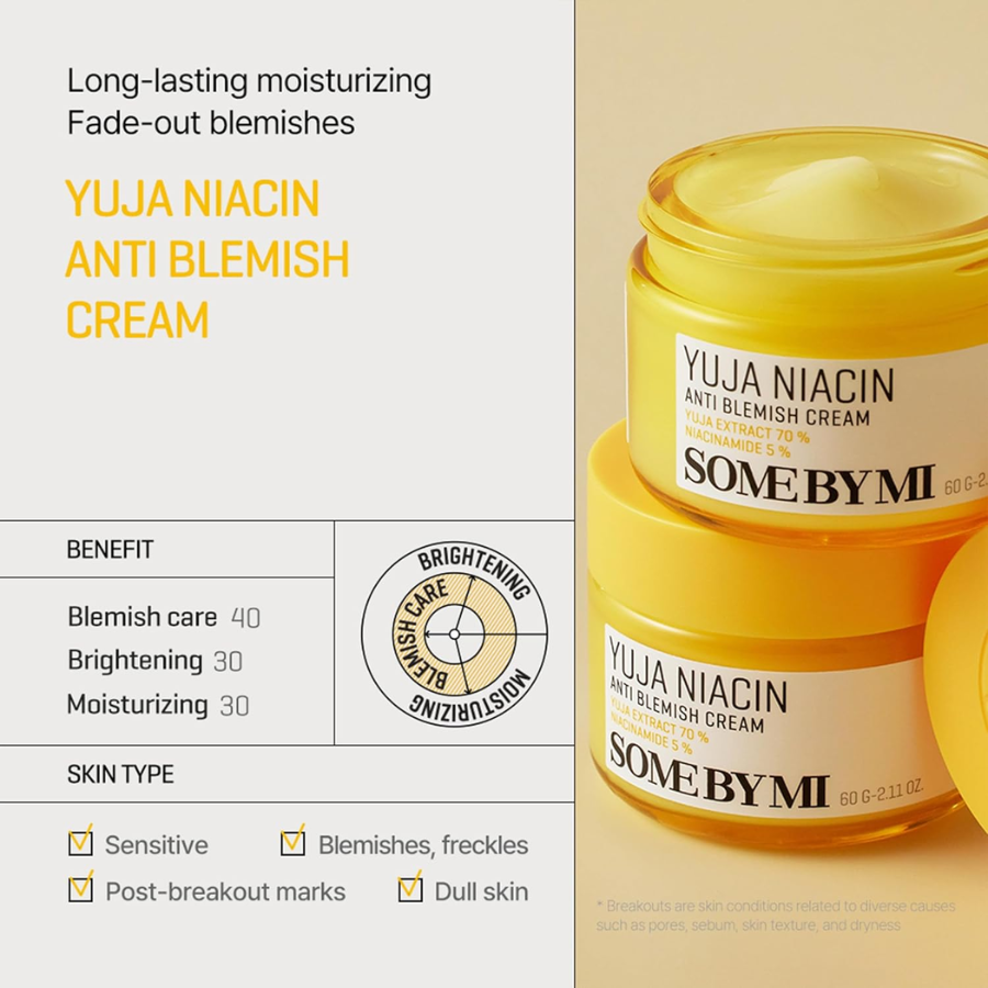 [SOME BY MI] Yuja Niacin Anti-Blemish Cream 60g