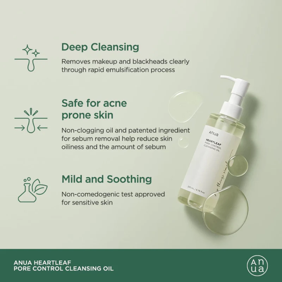 [ANUA] HEARTLEAF Pore Control Cleansing Oil