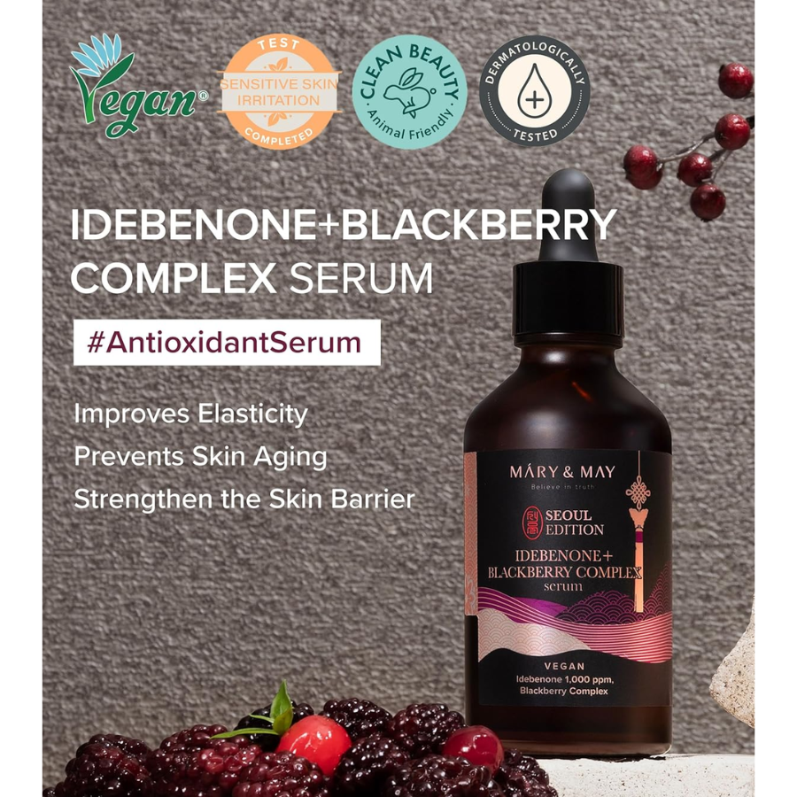 [MARY & MAY] Idebenone+Blackberry Complex Serum 80ml Seoul Edition