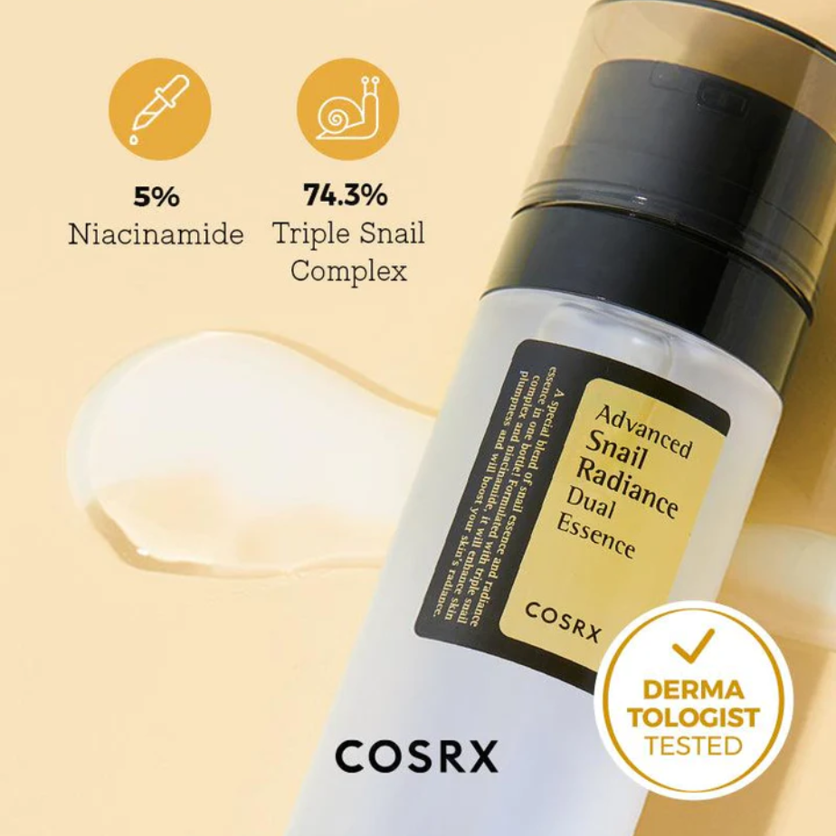 [COSRX] Advanced Snail Radiance Dual Essence 80ml