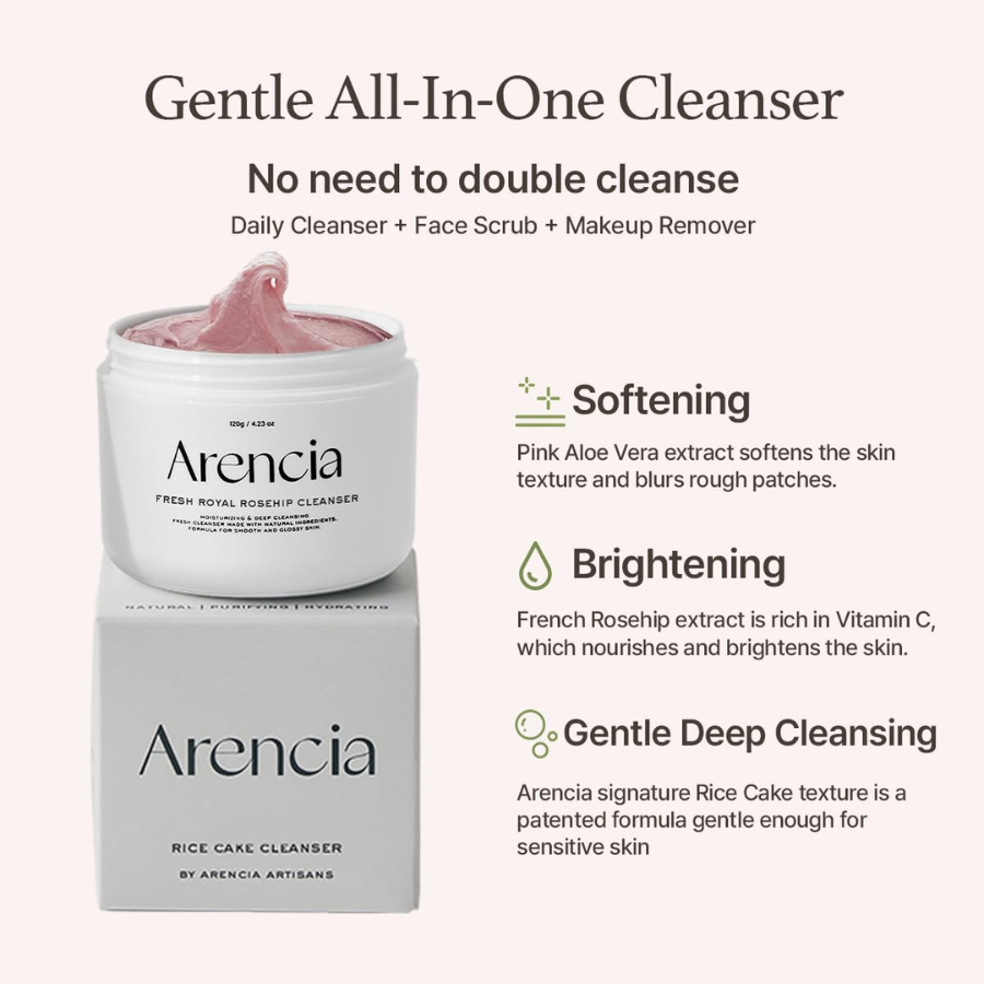 [ARENCIA] Fresh Royal Rosehip Cleanser 120g