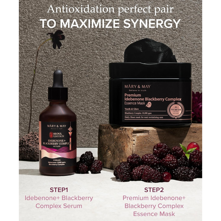 [MARY & MAY] Idebenone+Blackberry Complex Serum 80ml Seoul Edition