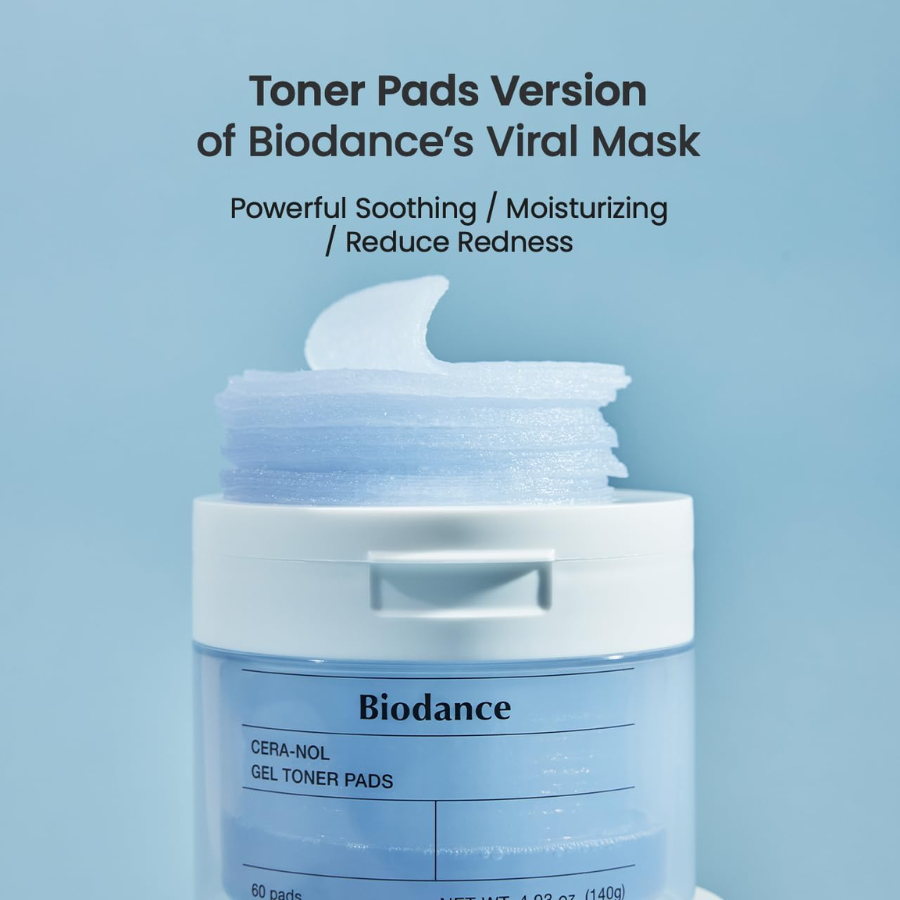 [BIODANCE] Cera-nol Gel Toner Pads 60 pz