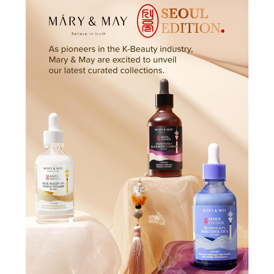 [MARY & MAY] Idebenone+Blackberry Complex Serum 80ml Seoul Edition